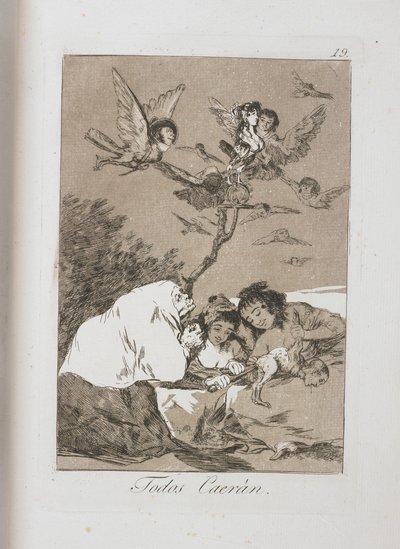 Tányér Los Caprichosból, 1797-1798 alkotó: Francisco de Goya